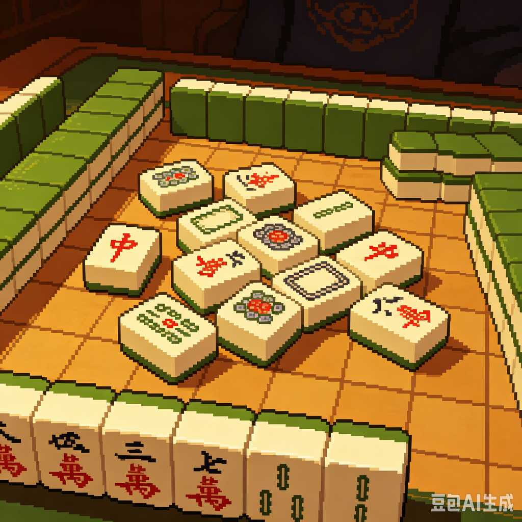 engraved mahjong tiles